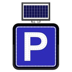 FM Trafik Solar Flaşörlü Ledli Trafik Levhası 60x60 cm Park Yeri