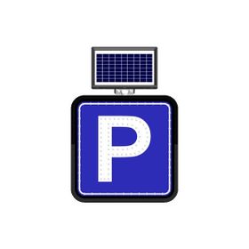 FM Trafik Solar Flaşörlü Ledli Trafik Levhası 60x60 cm Park Yeri