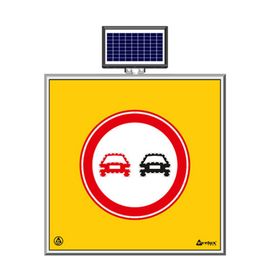FM Trafik Solar Ledli 100X100 cm Sollama Yasak Yol Bakım Levhası