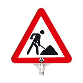 FM Trafik Yolda Çalışma Var Üçgen Uyarı Levhası
