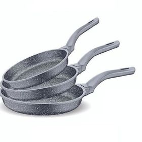 FMS D3000 Gri Döküm Granit 3 Parça Tava Seti