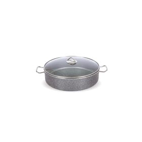 FMS G2006 Gri 34 cm Granit Endüstriyel Basık Tencere