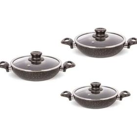 FMS G5001 6 Parça Siyah Granit Omlet Set