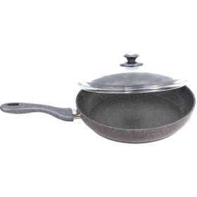 FMS Granit 28 cm Gri Basık Tencere