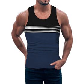 FNKDOR cjie3k14 Sıfır Kol Marine Erkek T-shirt