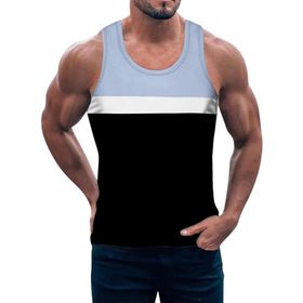 FNKDOR cjie3k14 Sıfır Kol Siyah Erkek T-shirt