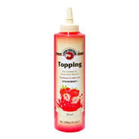Fo 1 kg Çilek Meyveli Topping Dondurma Sosu