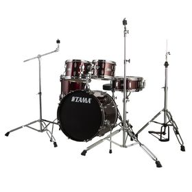 Focus FCP0803-WR 5 Parça 20B/10T/12T/14F/14S Aksamlı Zilli Bordo Akustik Davul Seti