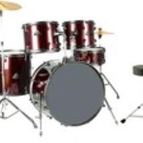 Focus FCP0803-WR 5 Parça 20B/10T/12T/14F/14S Aksamlı Zilli Bordo Akustik Davul Seti