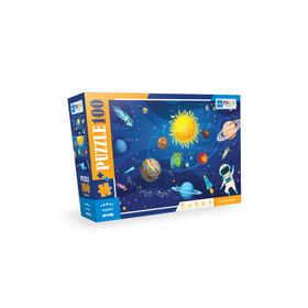 Focus Games BF317 Gezegenler 100 Parça Renkli Puzzle