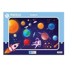 Focus Games BF391 Gezegenler 30 Parça Renkli Puzzle