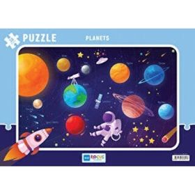 Focus Games BF391 Gezegenler 30 Parça Renkli Puzzle