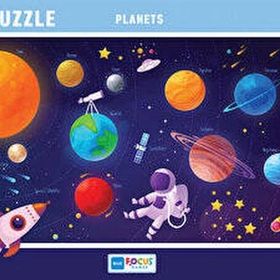Focus Games BF391 Gezegenler 30 Parça Renkli Puzzle