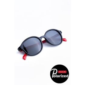 Focus On KS001-C1S-P-FÜME Siyah Kırmızı Polarize Çocuk Güneş Gözlüğü