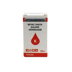 Focuspoint 28 cc Kırmızı Tahta Kalemi Mürekkebi