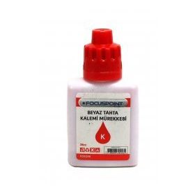 Focuspoint 28 cc Kırmızı Tahta Kalemi Mürekkebi