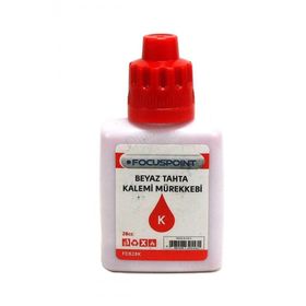 Focuspoint 28 cc Kırmızı Tahta Kalemi Mürekkebi