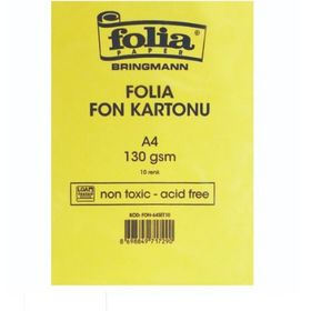 Folia 130GSM A4 10 Renk 10 Tabaka Fon Kartonu