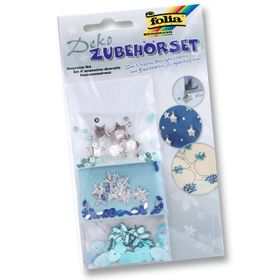 Folia 20x9.8 cm Mavi Modern Yıldız Deco Sticker