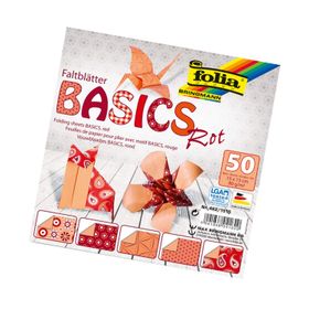 Folia 462-1515 Kırmızı 50 Yaprak 15x15 cm Origami Kağıdı