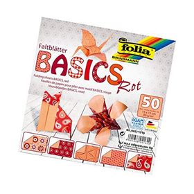 Folia 462-1515 Kırmızı 50 Yaprak 15x15 cm Origami Kağıdı