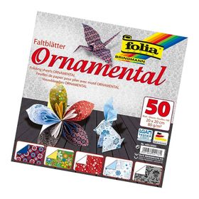 Folia 490/2020 20x20 cm 50 Yaprak 5 Motif Süs 20x20 cm 50 yaprak Origami Kağıdı