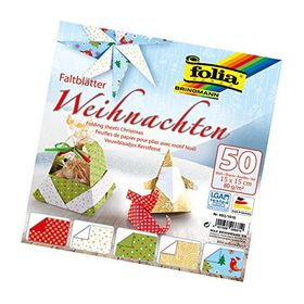 Folia 493-1515 Yılbaşı 50 Yaprak 15x15 cm Origami Kağıdı