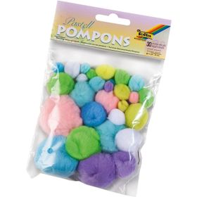 Folia 50397 Pastel Renkli Ponpon Set