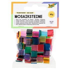 Folia 57209 10x10 mm 190 Adet Karışık Renk Mozaik Transparan