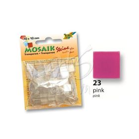 Folia 57223 Transparan 10x10 mm 190 Adet Pembe Mozaik