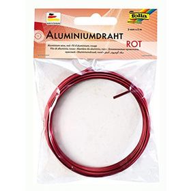 Folia 79620 Aluminyum 5 m Kırmızı Tel