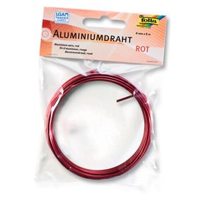 Folia 79620 Aluminyum 5 m Kırmızı Tel