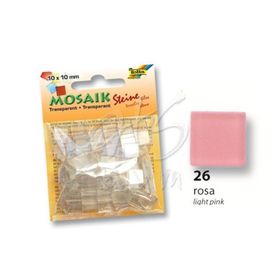 Folia Transparan 57226 10x10 mm 190 Adet Açık Pembe Mozaik
