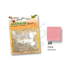 Folia Transparan 57226 10x10 mm 190 Adet Açık Pembe Mozaik