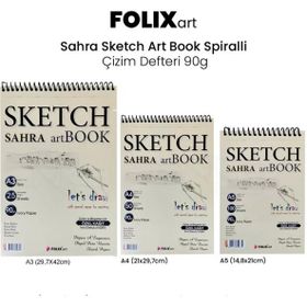 Folix Art Sahra Sketch Book 90 gr 50 Yaprak Spiralli Çizim Defteri