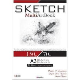 Folix FLX-821305 Sketch Multi Art 150 gr A3 25 Yaprak Eskiz Defteri