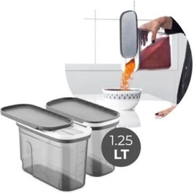 Foly Life 1.2 lt Kızaklı Kapaklı Saklama Kabı