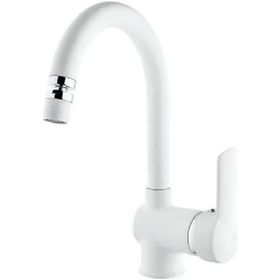 Foma Vista Mat Beyaz White Kuğu Lavabo Bataryası