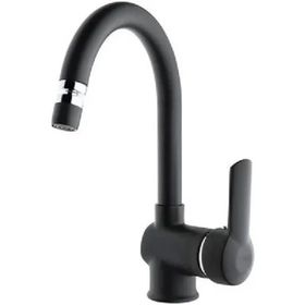Foma Vista Mat Siyah Black Kuğu Lavabo Bataryası