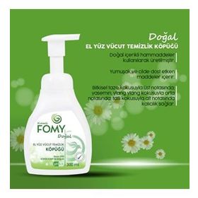 Fomy Doğal Köpük Sabun 1800 + 300 ml El Yüz Vücut Temizlik Köpük Seti