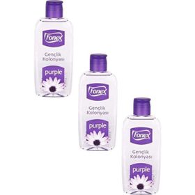 Fonex 3'lü 160 ml Purple Gençlik Kolonyası