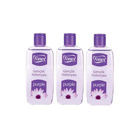 Fonex 3'lü 160 ml Purple Gençlik Kolonyası