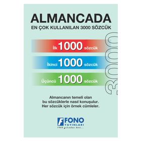 Fono Yayınları 10001 Almanca İlk 3000 Sözcük Kitap