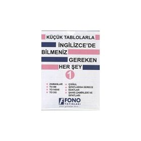 Fono Yayınları - Küçük Tablolarla İngilizcede Bilmeniz Gereken Her Şey