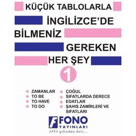 Fono Yayınları - Küçük Tablolarla İngilizcede Bilmeniz Gereken Her Şey