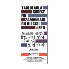 Fono Yayınları - Tablolarla Korece Fiil Zamanları Dilbilgisi Özeti
