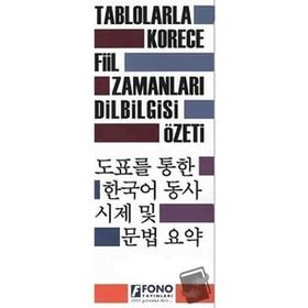 Fono Yayınları - Tablolarla Korece Fiil Zamanları Dilbilgisi Özeti