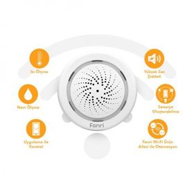 Fonri Wi-Fi Akıllı Beyaz İç Siren