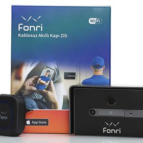 Fonri Wi-Fi Siyah Akıllı Kapı Zili