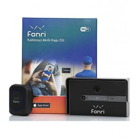 Fonri Wi-Fi Siyah Akıllı Kapı Zili